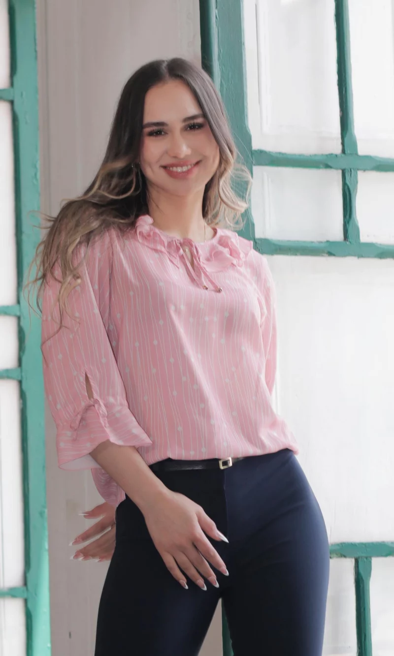 Blusa mujer manga 3/4 pepas - Imagen 2