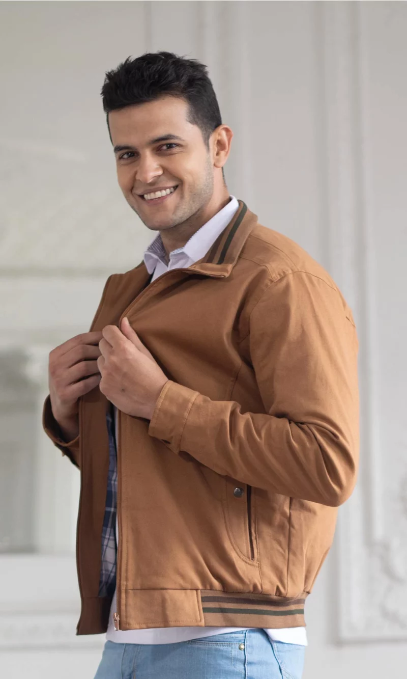 Chaqueta hombre unicolor