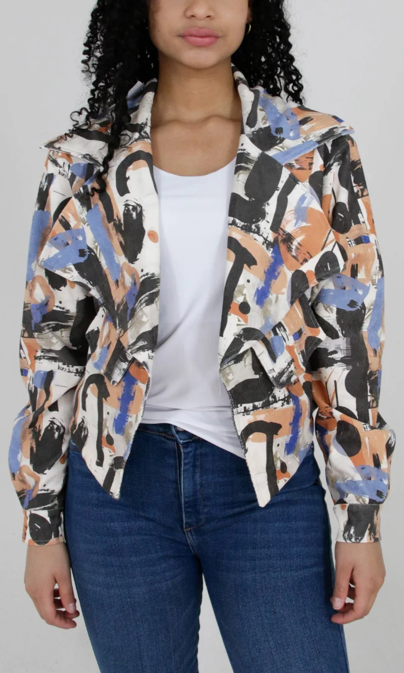 Chaqueta mujer estampada