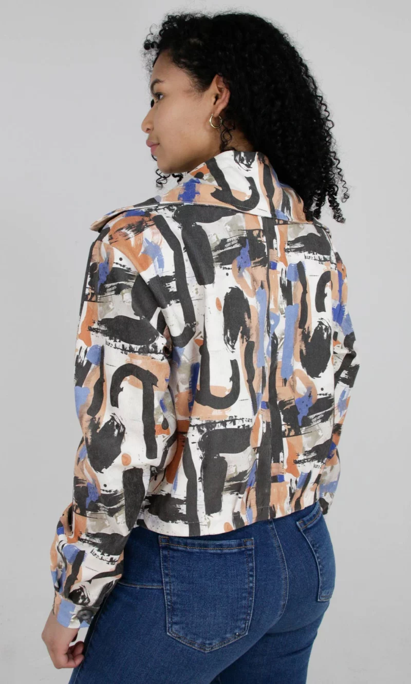 Chaqueta mujer estampada - Imagen 2