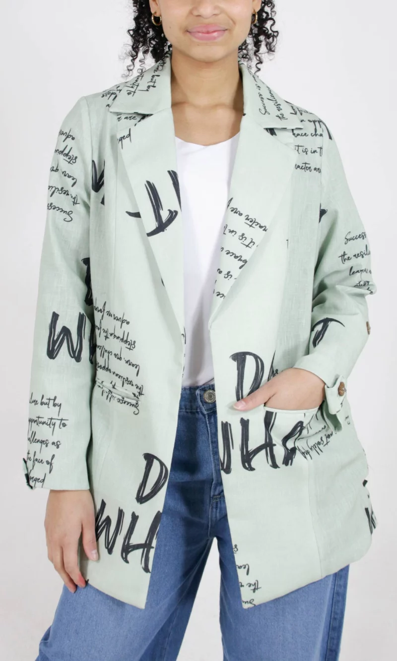 Chaqueta mujer estampada