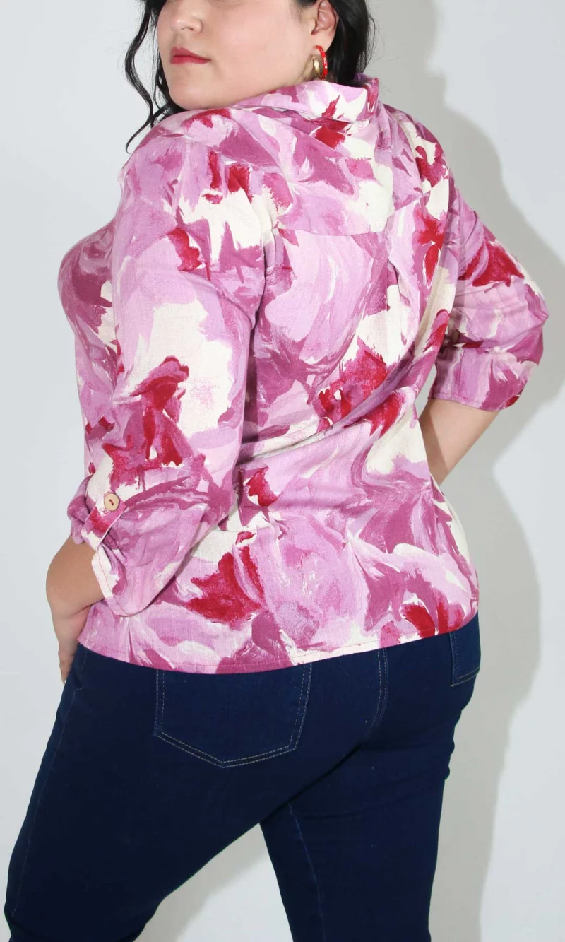 Blusa mujer manga 3/4 estampada - Imagen 5